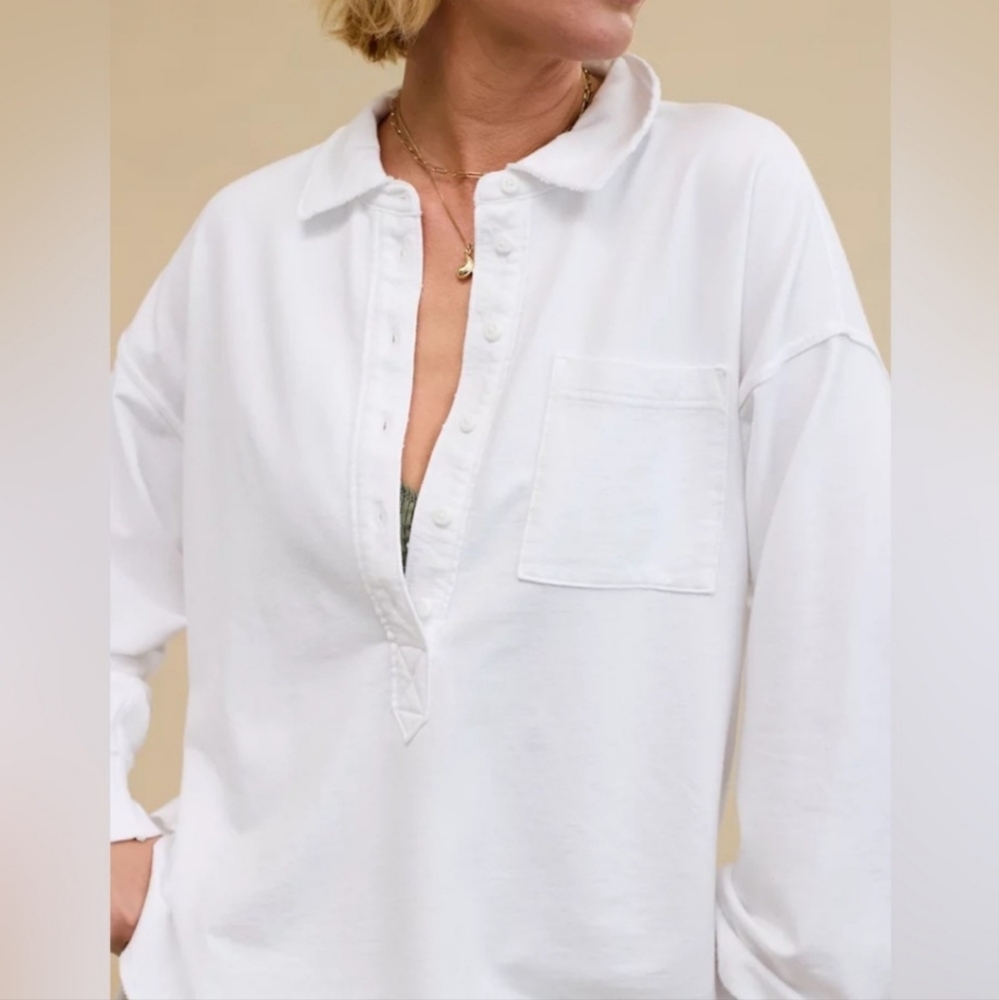 NWOT Aerie Take It Easy Popover Polo